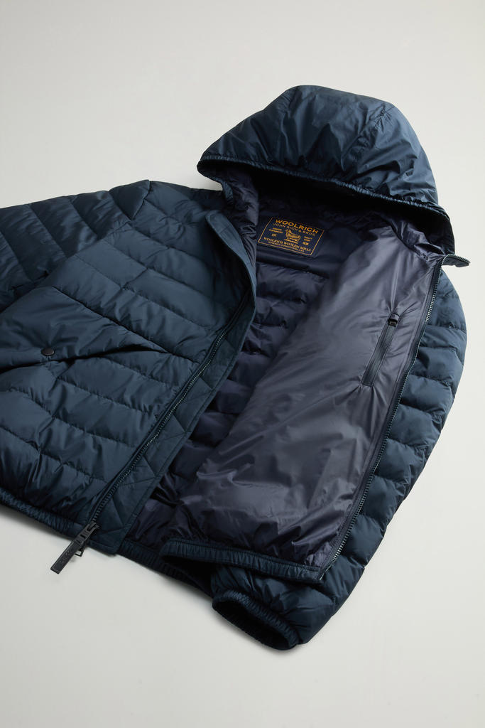 Quilted Jacket in Lightweight Microfiber Blue photo 8 | Woolrich