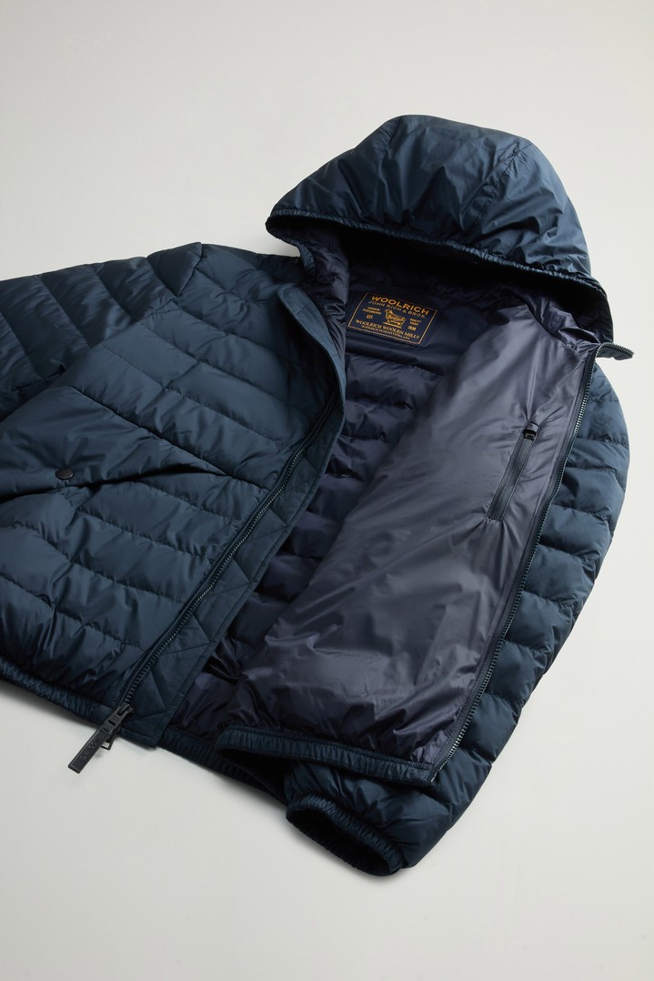 Quilted Jacket in Lightweight Microfiber Blue photo 8 | Woolrich