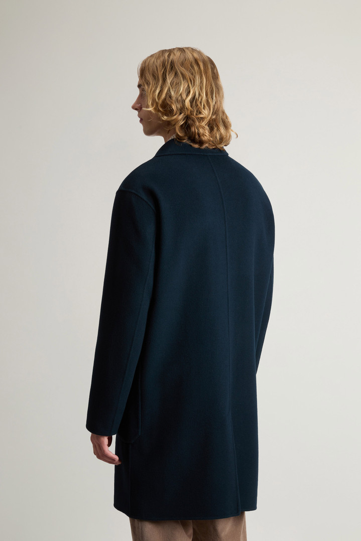 Coat in Pure Virgin Wool Blue photo 3 | Woolrich