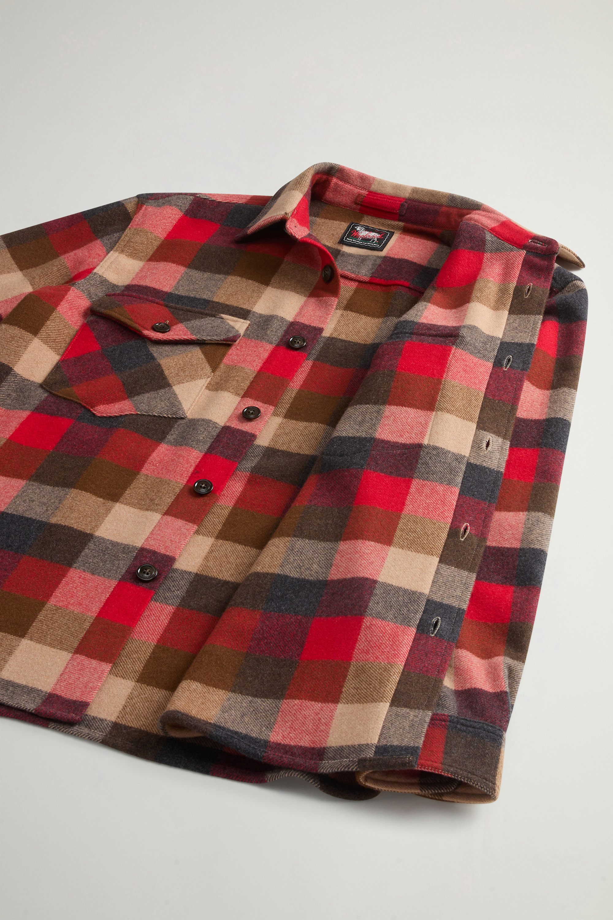 Checked Overshirt in Pure Cashmere by Todd Snyder Multicolor photo 11 | Woolrich