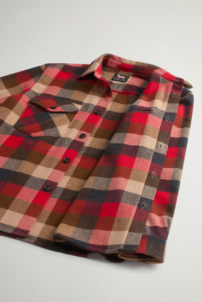 Checked Overshirt in Pure Cashmere by Todd Snyder Multicolor photo 11 | Woolrich