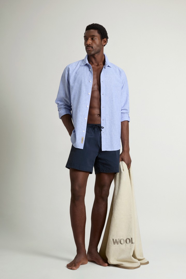 SOLID SWIM SHORTS Blue photo 3 | Woolrich