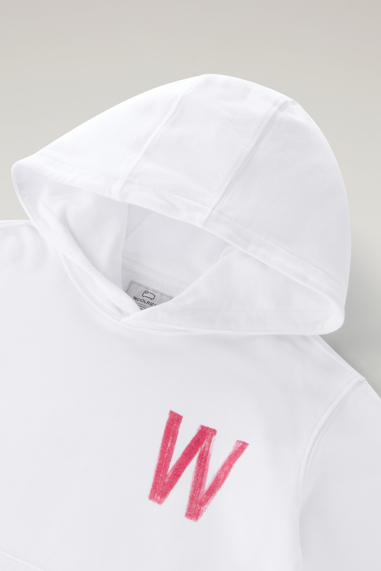 Boys' Pure Cotton Hoodie White photo 3 | Woolrich
