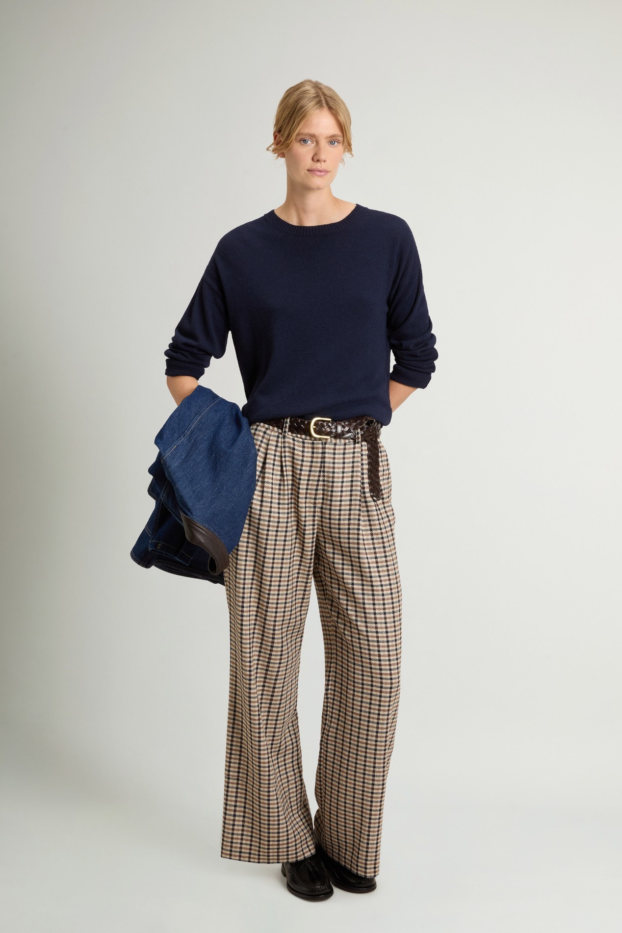 Pantalon en flanelle de laine mélangée Beige photo 2 | Woolrich
