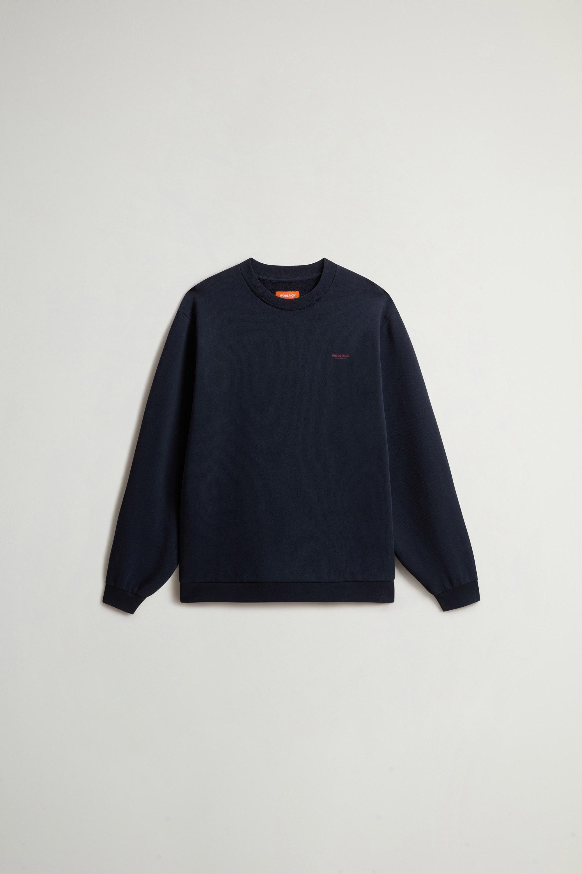 Boys’ Crewneck Sweatshirt in Pure Cotton Blue photo 1 | Woolrich