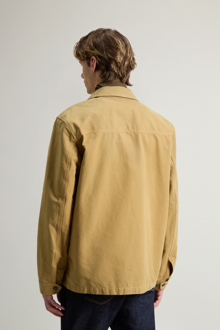 Garment-Dyed Pure Cotton Canvas Overshirt Beige photo 3 | Woolrich