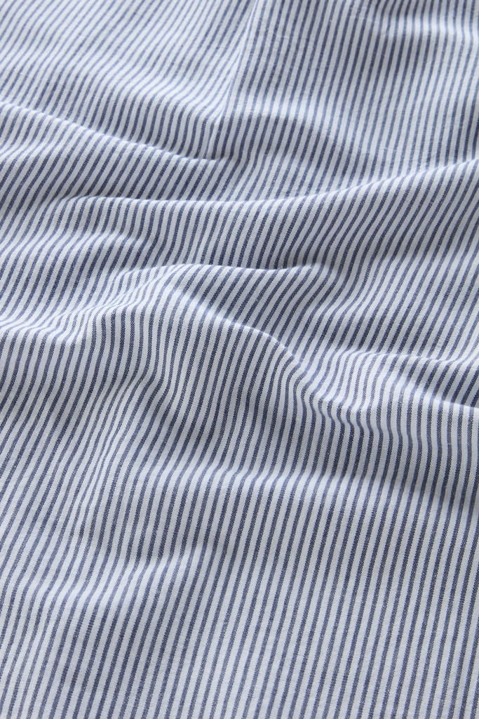 Striped Shirt in Cotton-Linen Blend Blue photo 5 | Woolrich