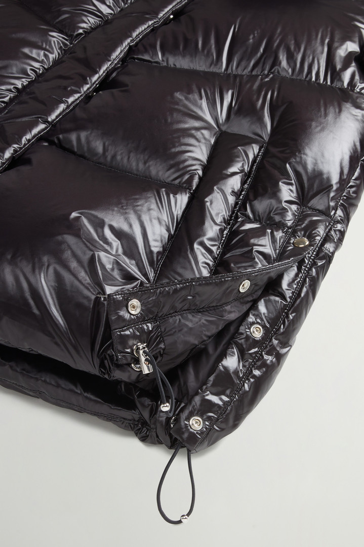 Aliquippa Down Jacket in Glossy Nylon Black photo 4 | Woolrich
