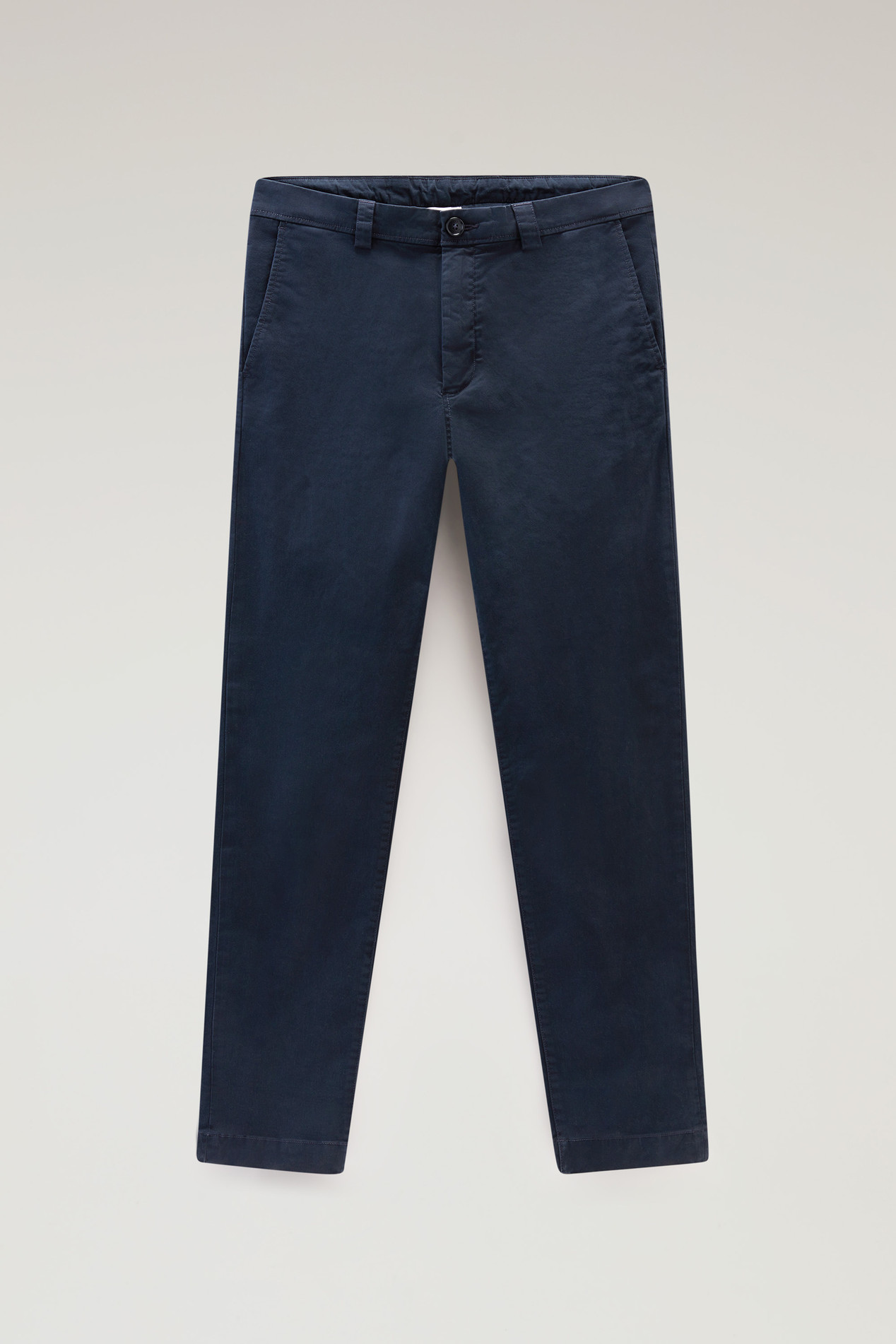 Garment-Dyed Chino Pants in Stretch Cotton Twill Blue photo 1 | Woolrich
