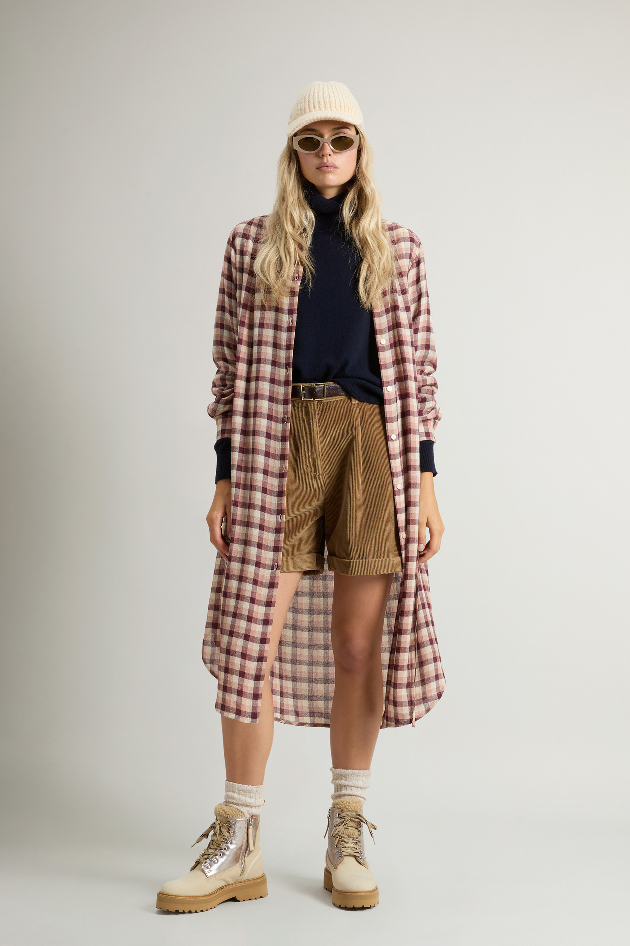 Dress in Italian Brushed Fabric Pink photo 2 | Woolrich