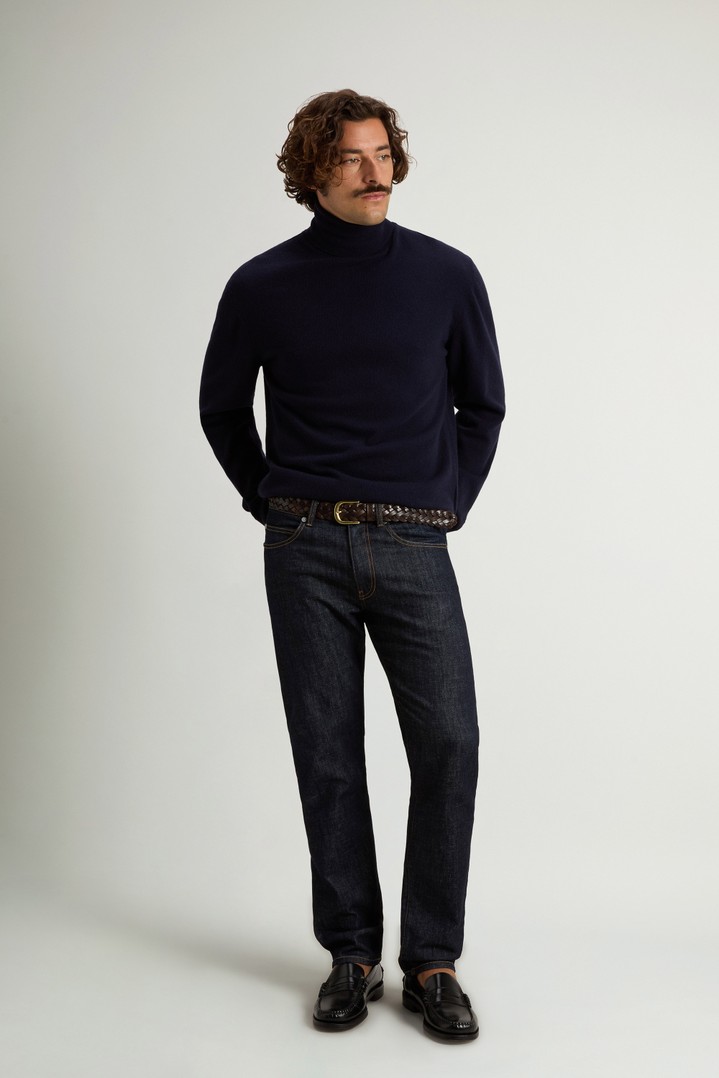 Turtleneck Sweater in Pure Virgin Wool Blue photo 2 | Woolrich