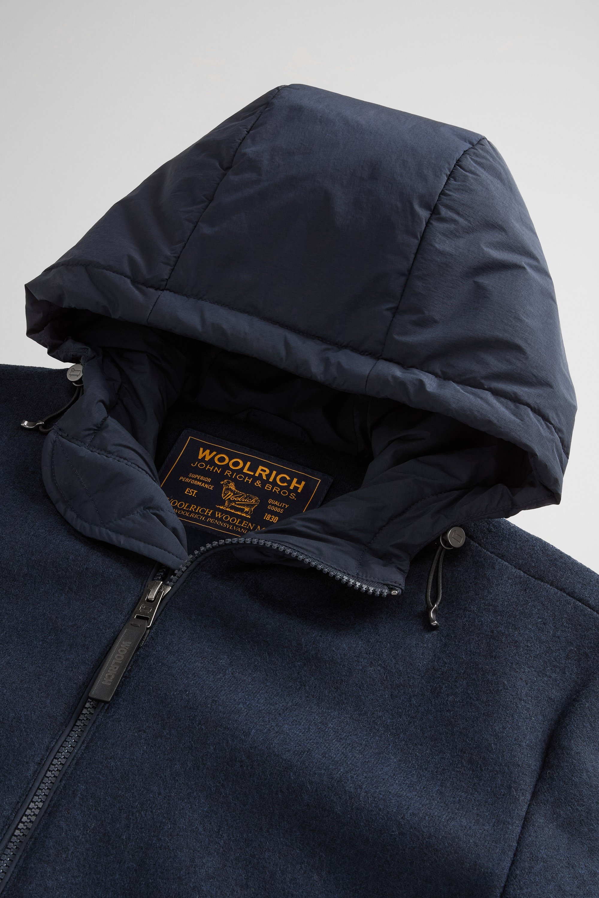 KNITTED WOOL PACIFIC JACKET Blue photo 6 | Woolrich