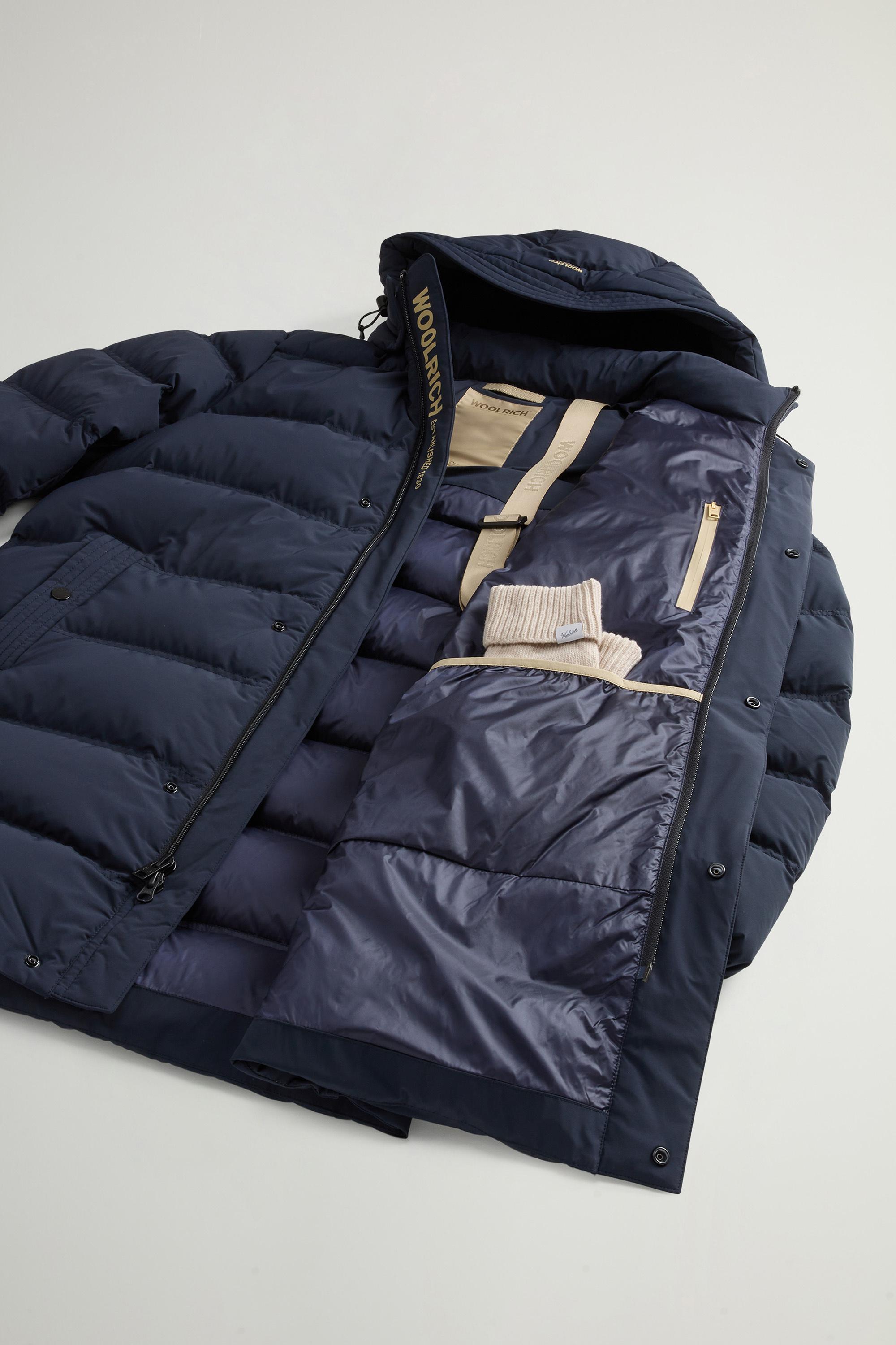 MATT STRETCH LONG PUFFER Blue photo 9 | Woolrich