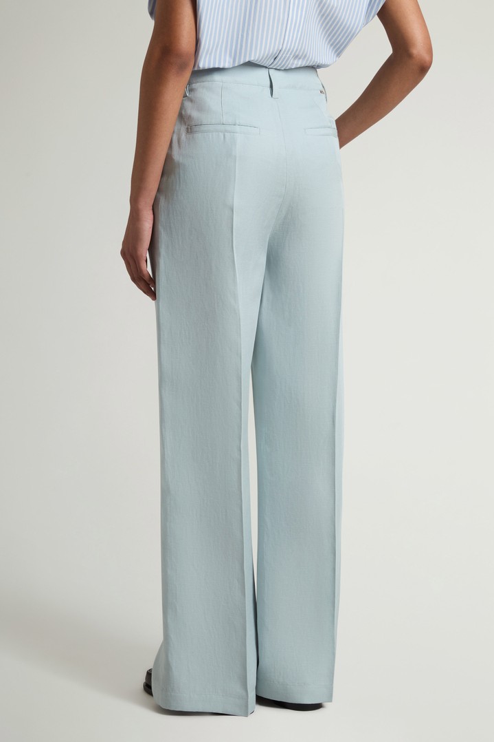 Pants in Linen Blend Blue photo 2 | Woolrich