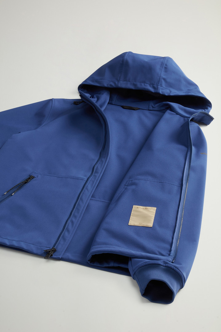 Giacca in Tech Softshell Blu photo 9 | Woolrich