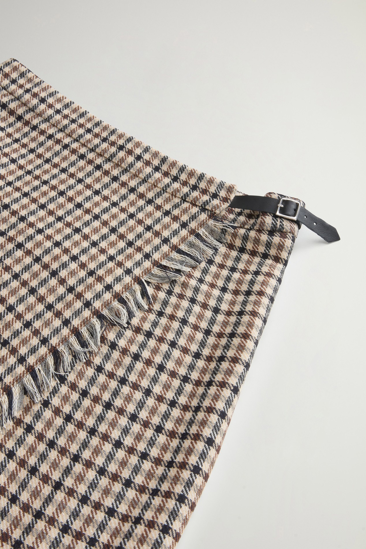 Jupe à carreaux en laine mélangée Beige photo 5 | Woolrich