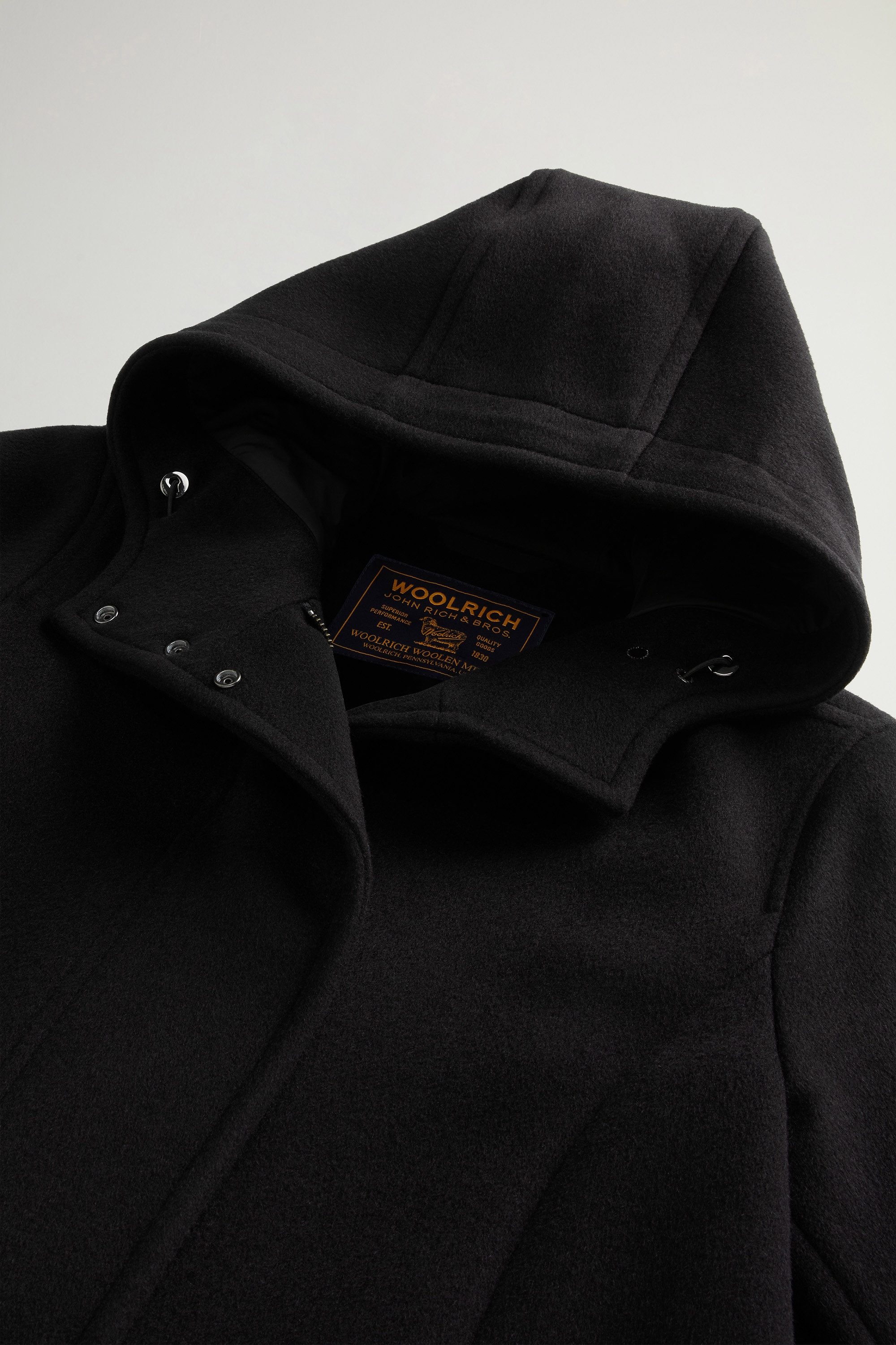 MELTON WOOL PARKA Schwarz photo 6 | Woolrich