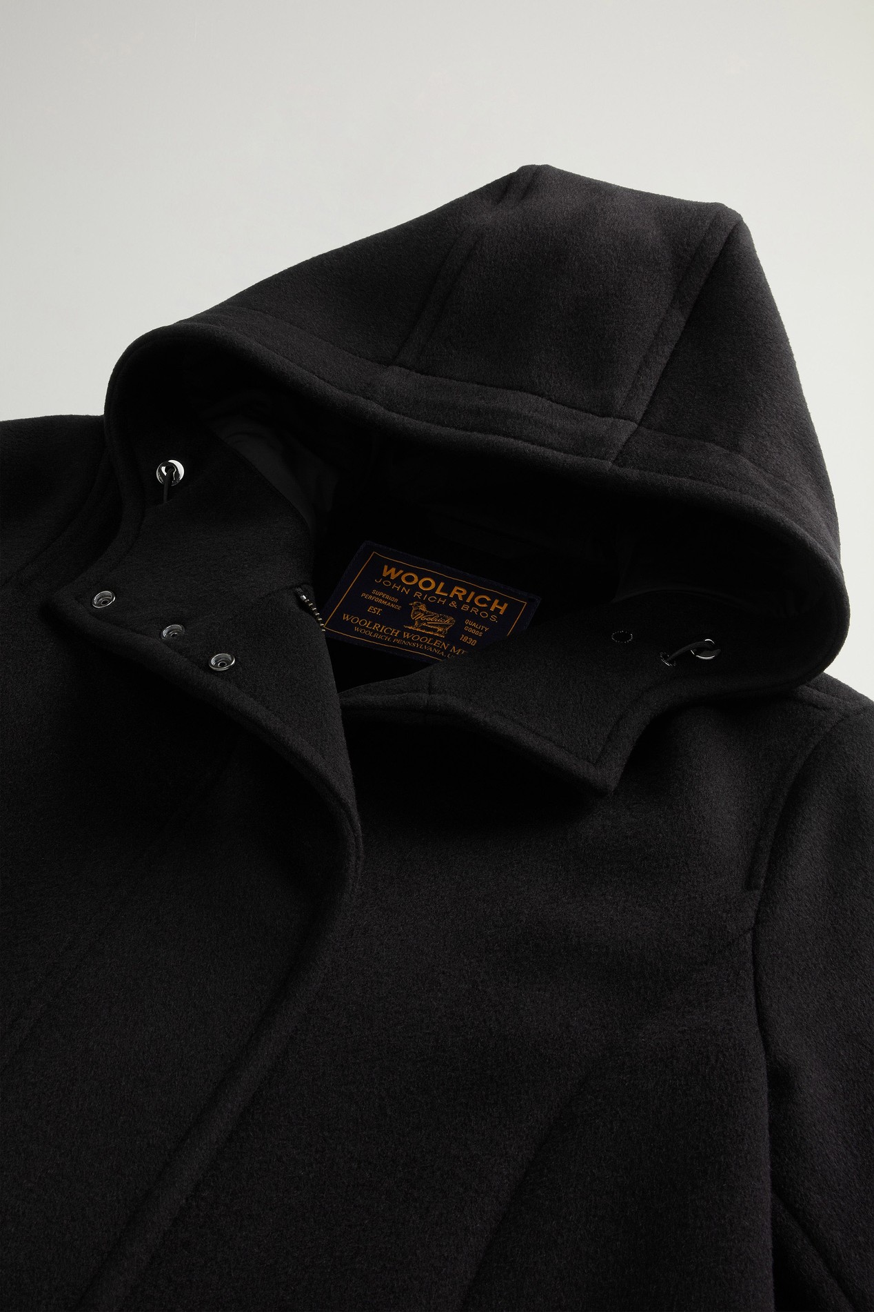 MELTON WOOL PARKA Schwarz photo 6 | Woolrich