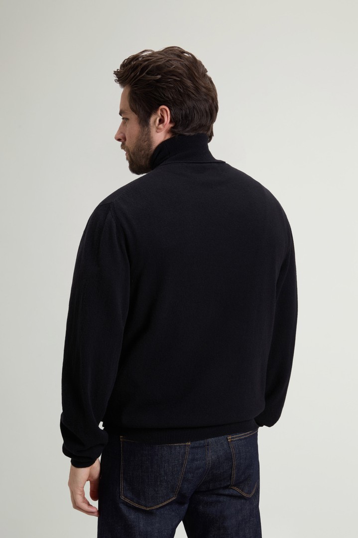 LAMBSWOOL TURTLENECK GG18 Zwart photo 3 | Woolrich