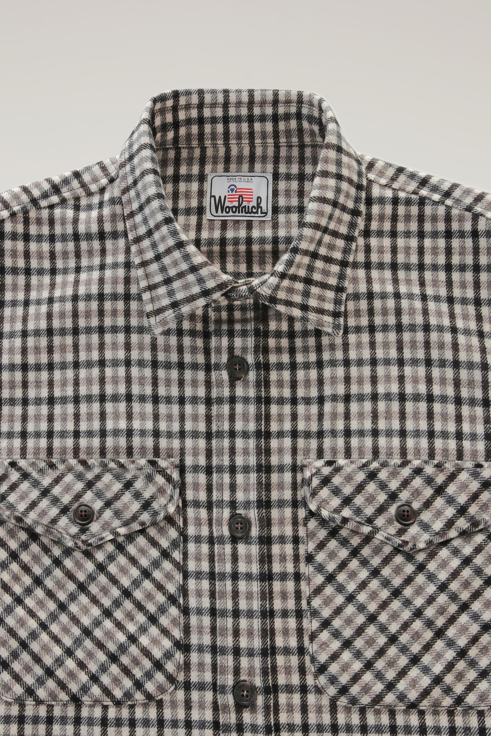 Wool Blend Oxbow Flannel Overshirt - Made in USA Multicolor photo 6 | Woolrich