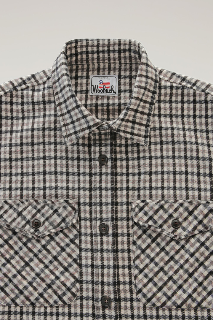 Wool Blend Oxbow Flannel Overshirt - Made in USA Multicolor photo 6 | Woolrich
