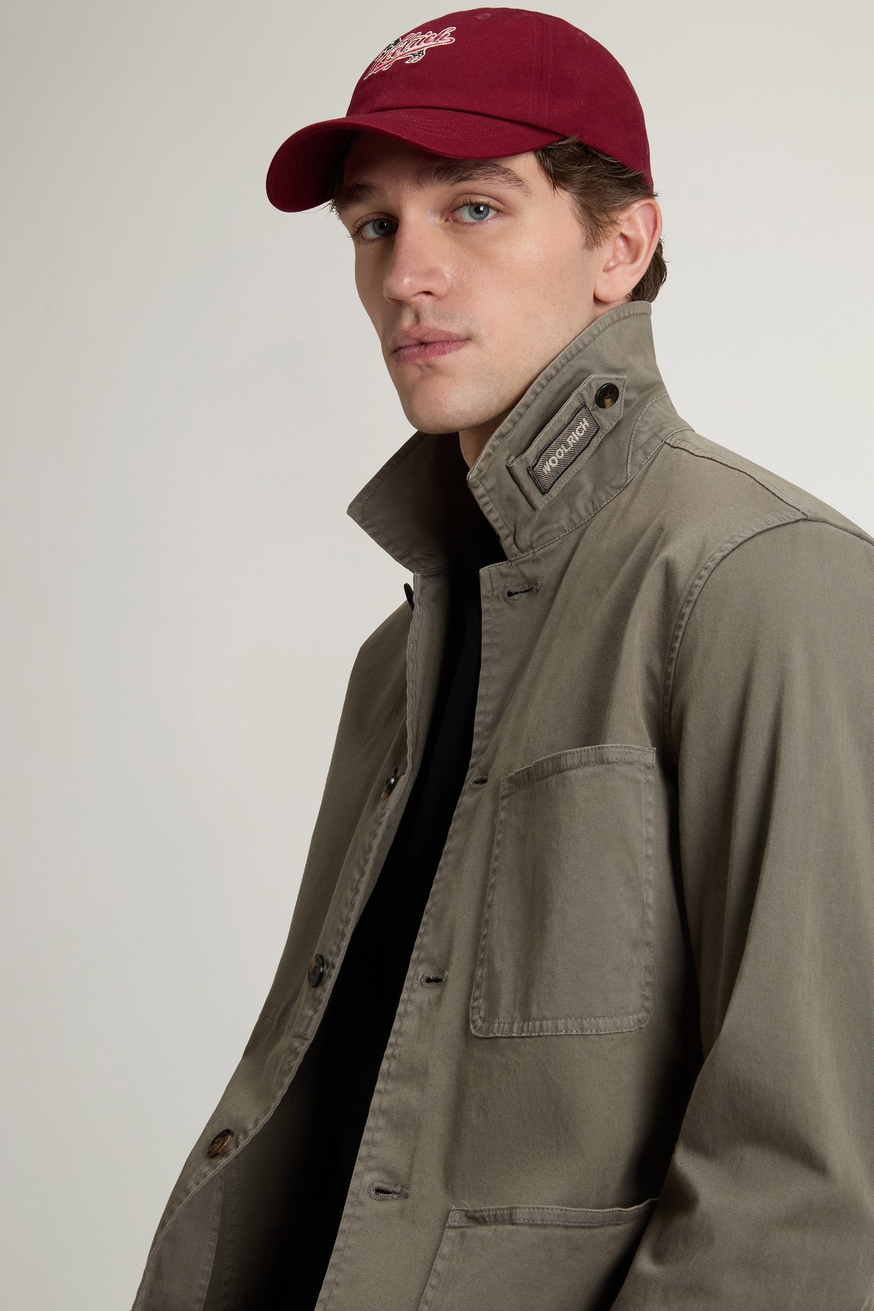 COTTON TWILL CHORE JACKET GD Green photo 4 | Woolrich