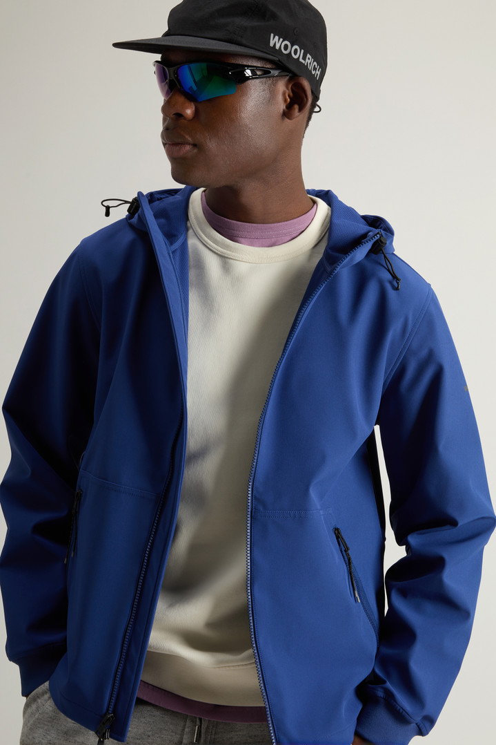 Giacca in Tech Softshell Blu photo 4 | Woolrich
