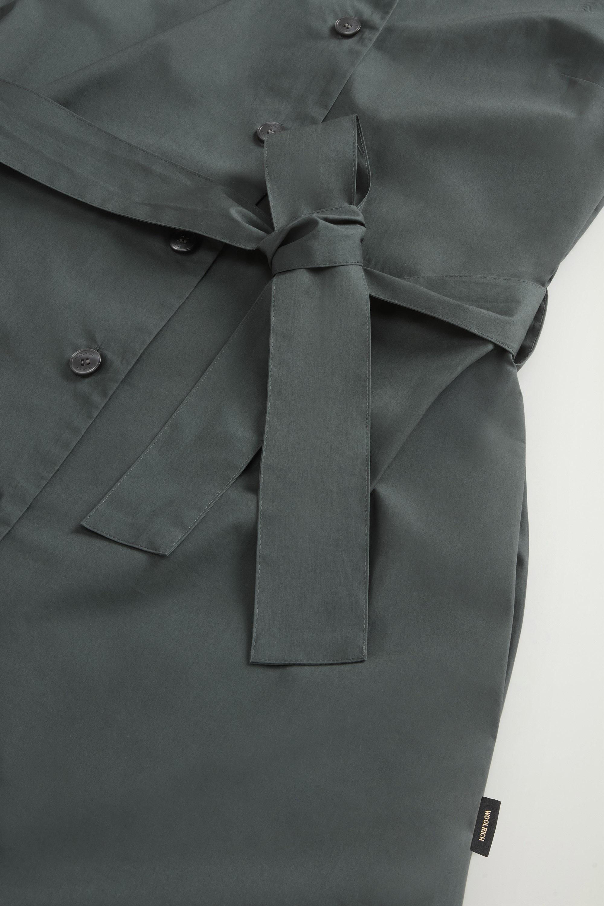 COTTON POPLIN SHIRT DRESS Green photo 7 | Woolrich