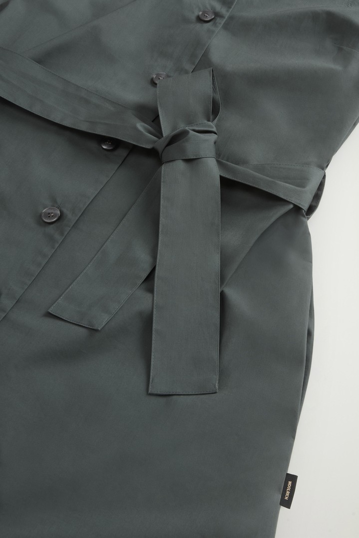 COTTON POPLIN SHIRT DRESS Green photo 7 | Woolrich