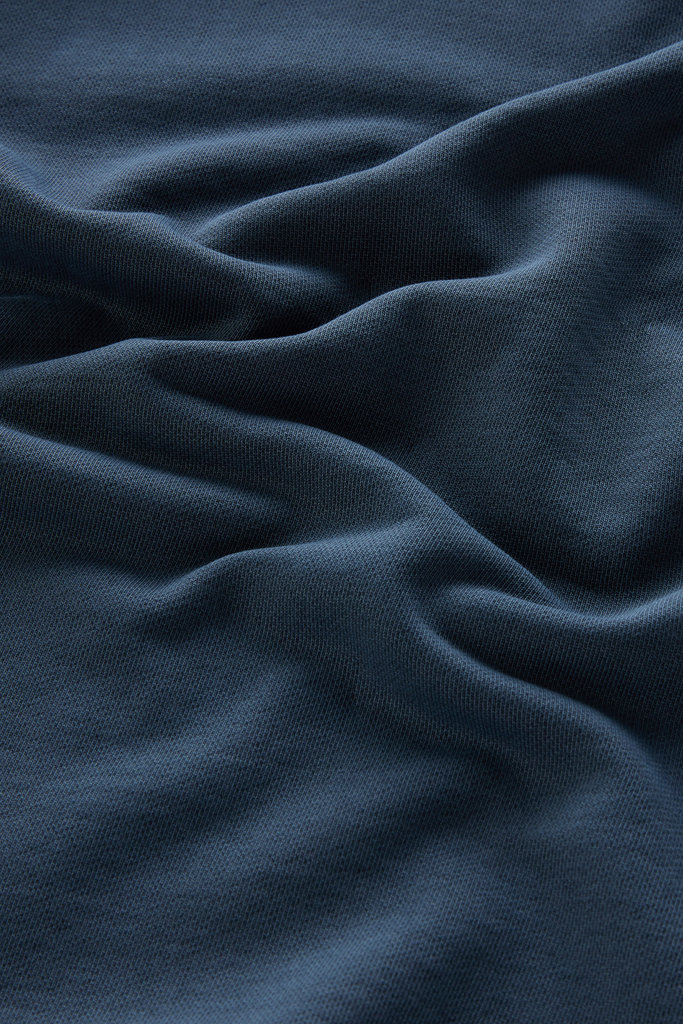 Pure Cotton Crewneck Sweatshirt with Graphic Print Blue photo 4 | Woolrich