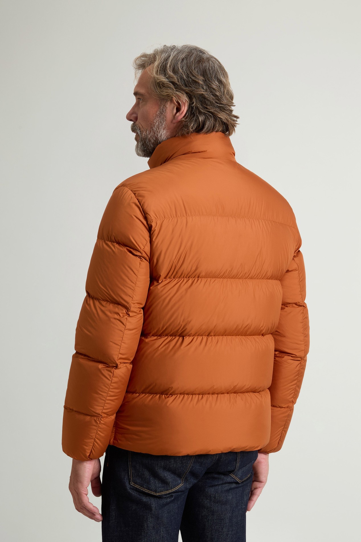 Cloud Down Jacket in Microfiber Brown photo 3 | Woolrich