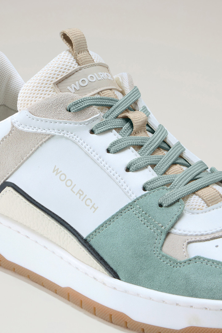 Sneakers Classic Basket in pelle scamosciata Bianco photo 5 | Woolrich