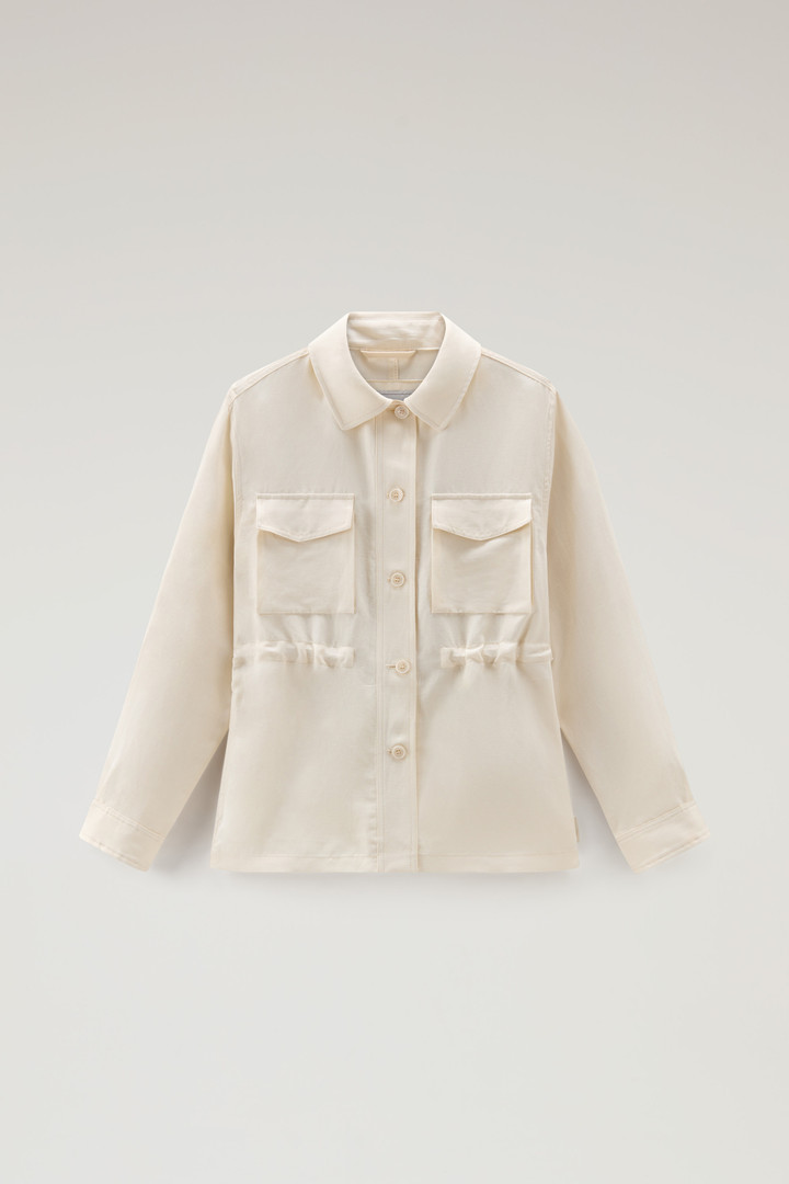 Overshirt in Linen Blend White photo 5 | Woolrich
