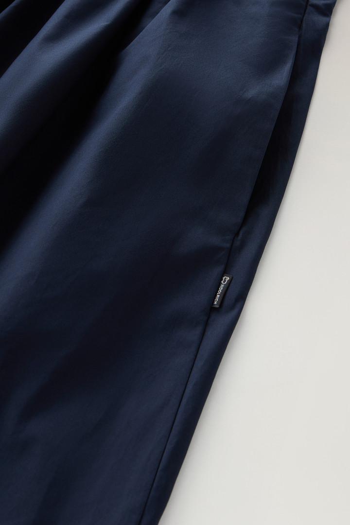 Vestido corto de popelín de puro algodón Azul photo 8 | Woolrich
