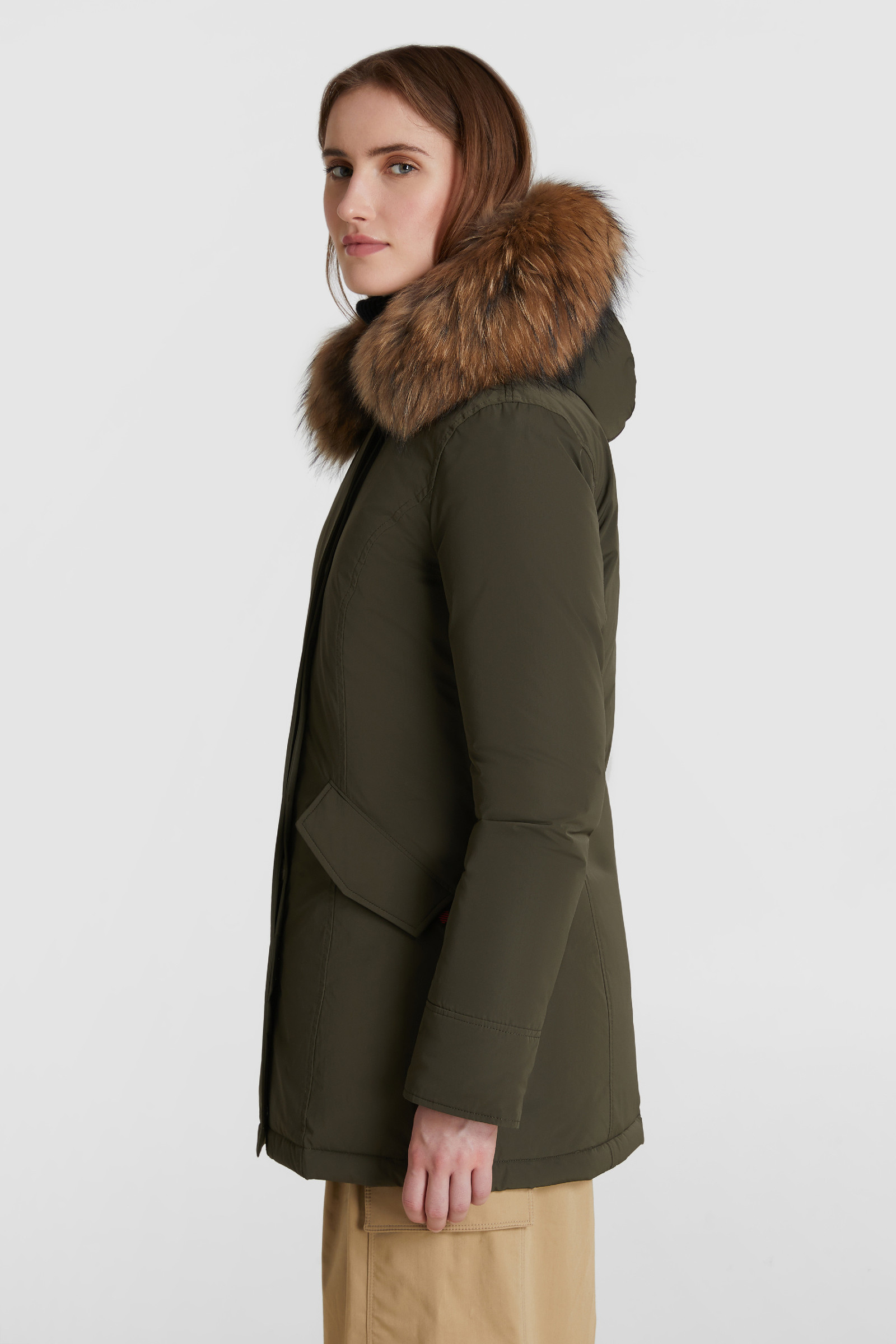 Luxury Arctic Parka with Fur Green photo 3 | Woolrich