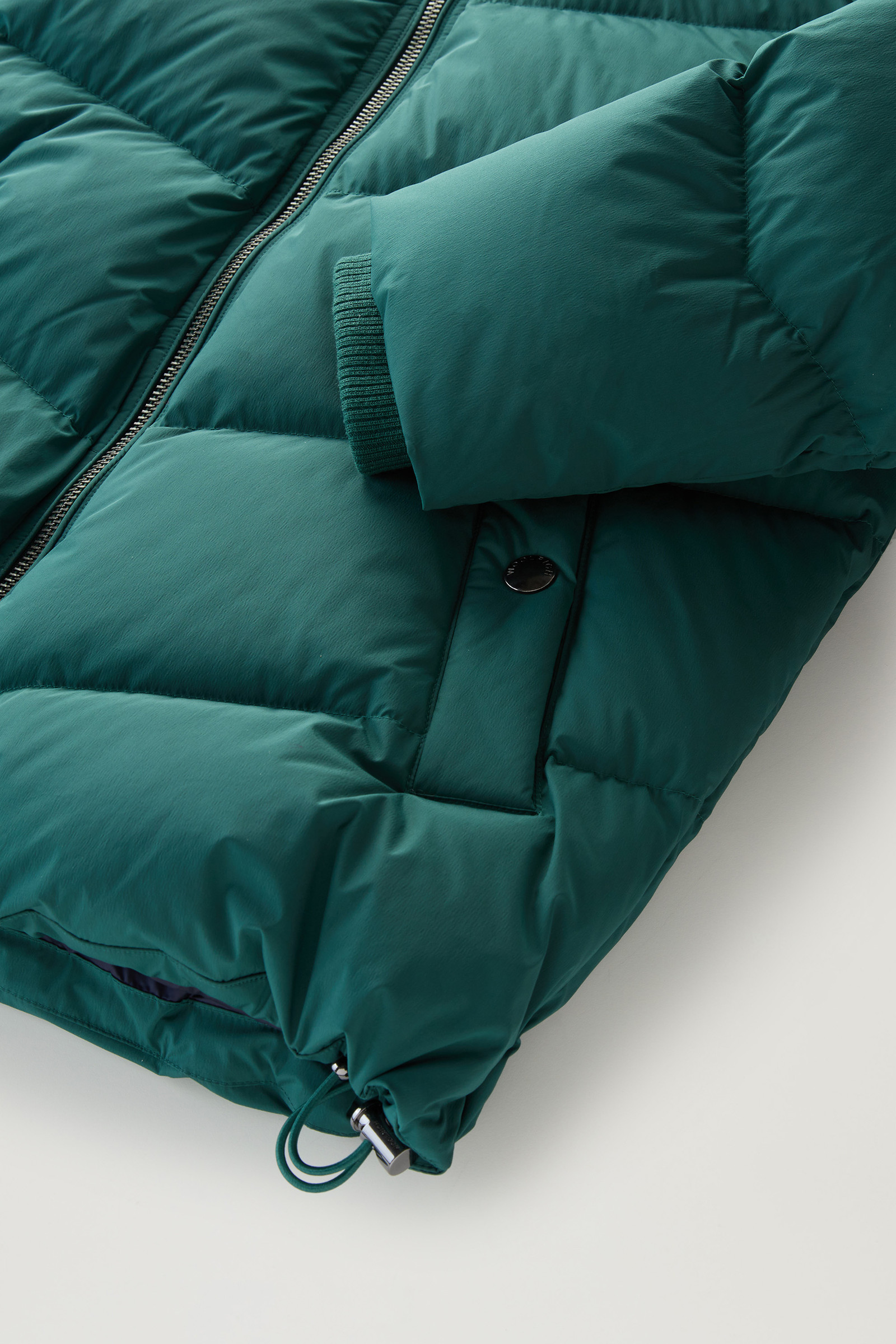 Piumino Premium in nylon elasticizzato verde photo 8 | Woolrich