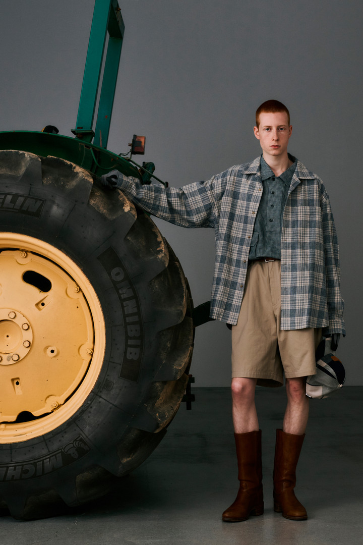 Cotton- and Linen-Blend Checked Shirt Blue photo 8 | Woolrich