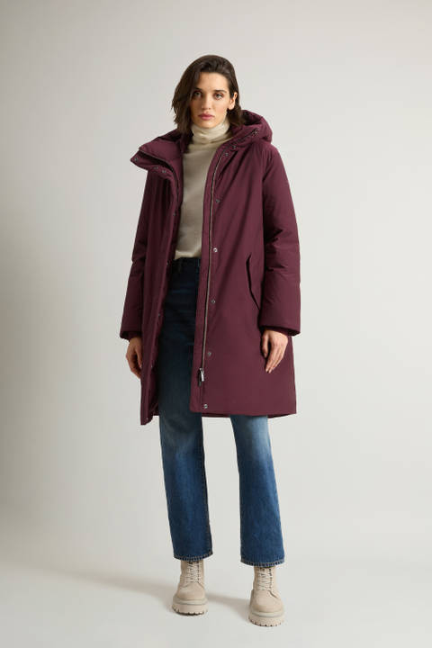 Cocoon Parka aus Urban Touch Violett | Woolrich