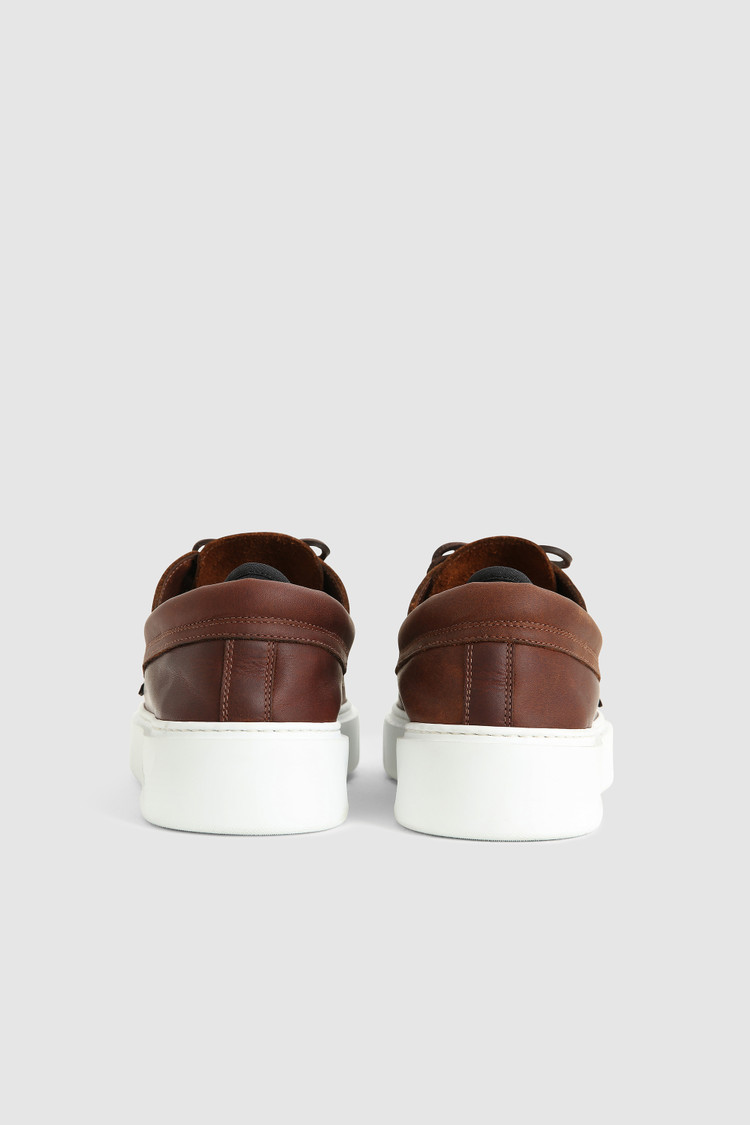 Chaussures de bateau en cuir hydrofuge
