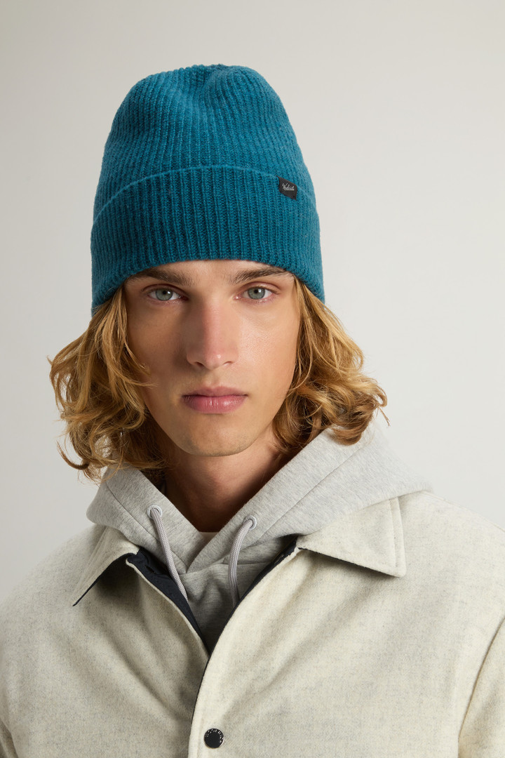 Beanie in Wool Blend Blue photo 4 | Woolrich