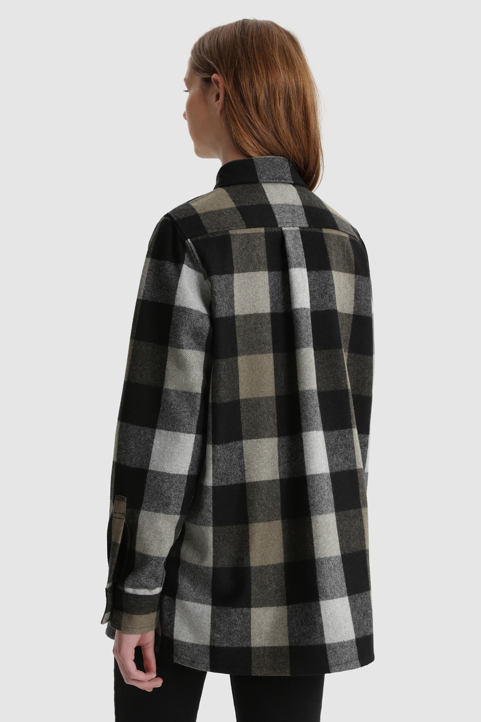 Women's Wool Blend Boyfriend Flannel Shirt - Made in Usa Yellow ...