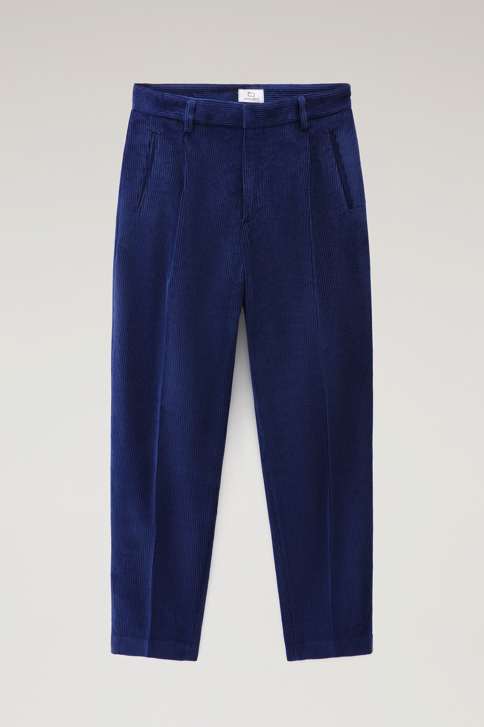 Bundfaltenhose aus weichem Kord Blau photo 4 | Woolrich