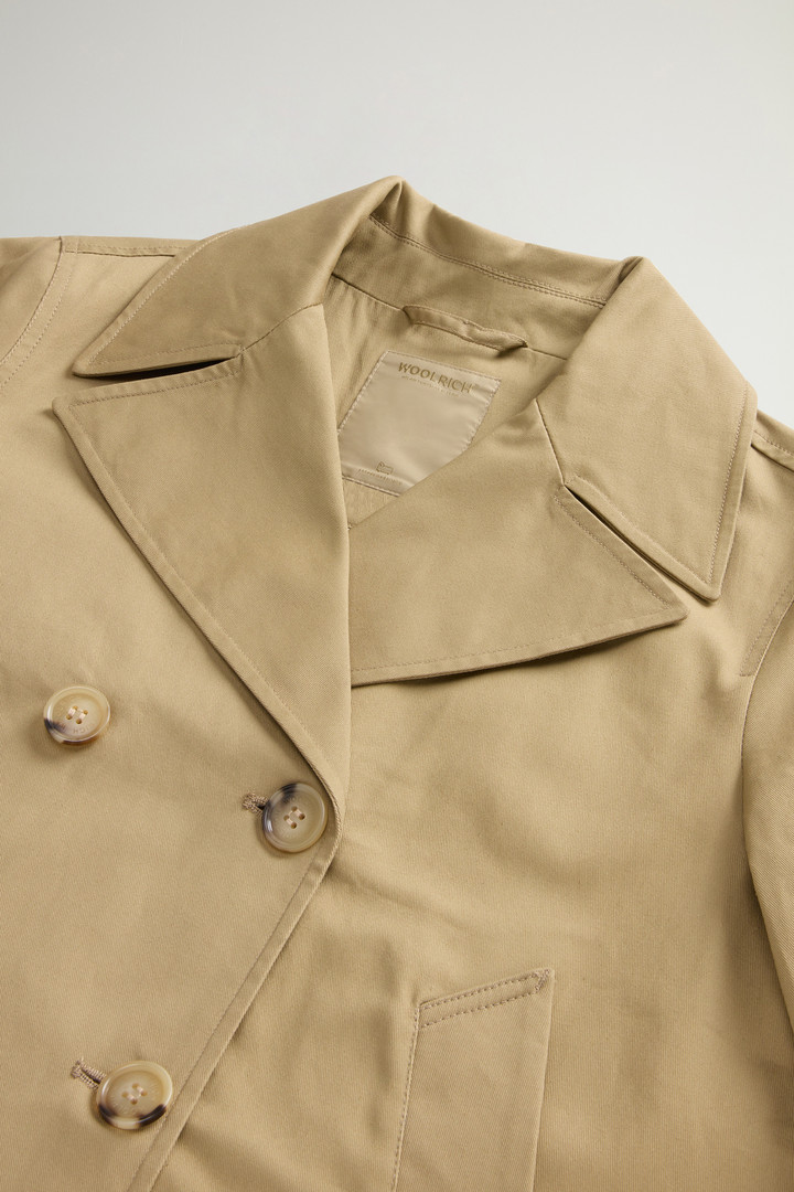 Pure Cotton Pea Coat Beige photo 6 | Woolrich