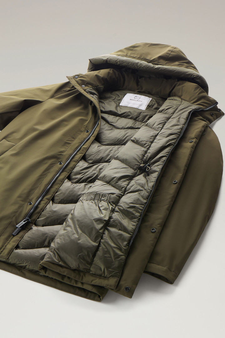 Mountain Parka in Stretch Nylon Green photo 11 | Woolrich