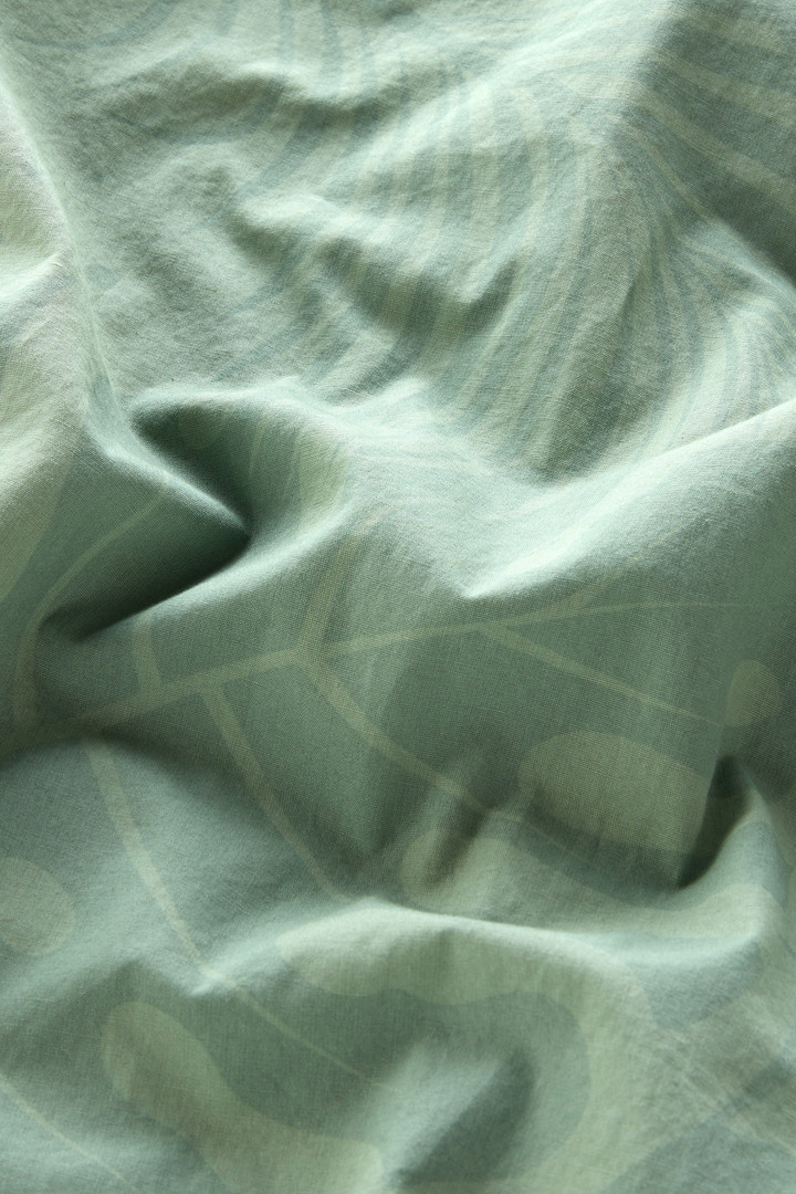 Surchemise en popeline de pur coton imprimé Vert photo 9 | Woolrich