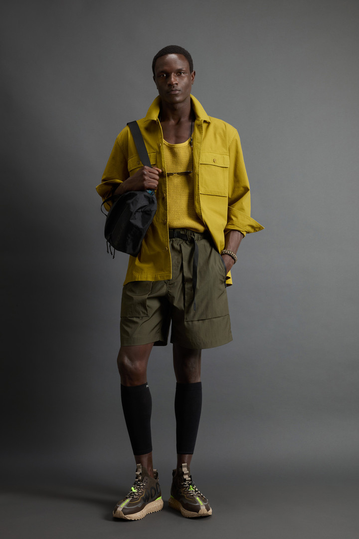 Garment-Dyed Pure Cotton Ripstop Shirt by Todd Snyder Yellow photo 2 | Woolrich