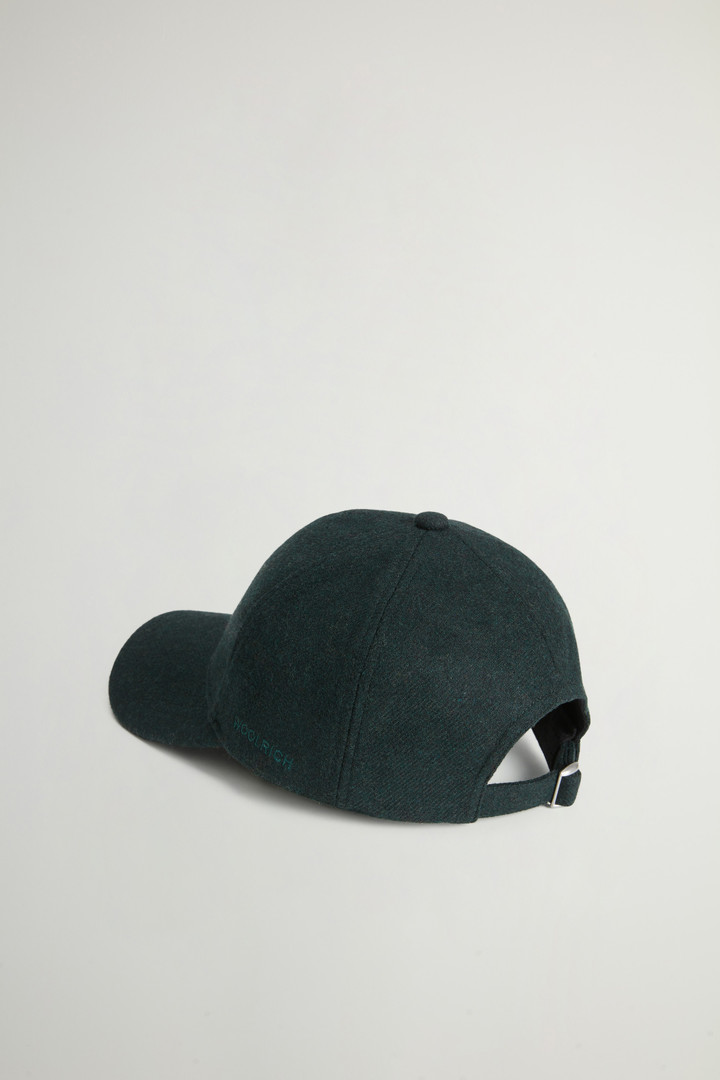 SOLID WOOL BASEBALL CAP Green photo 2 | Woolrich