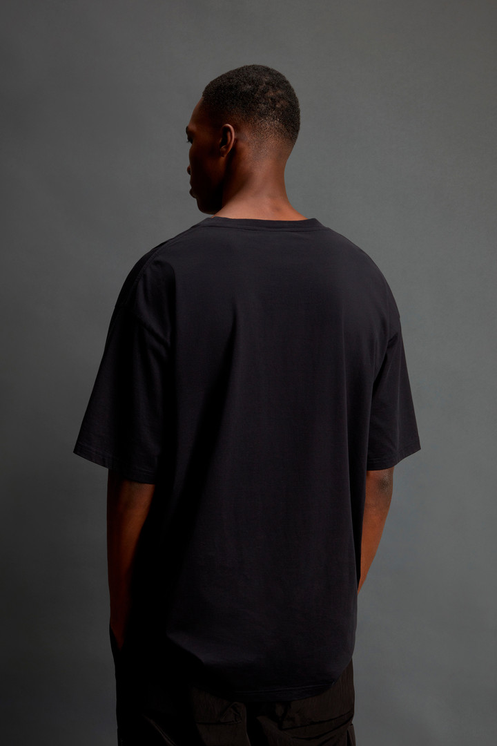 T-shirt van zuiver katoen by Todd Snyder Zwart photo 3 | Woolrich