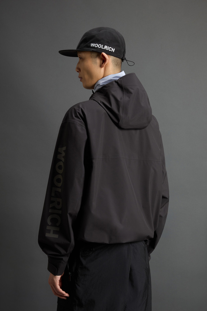 Jacket in Three-Layered Fabric with Logo by Todd Snyder Black photo 3 | Woolrich