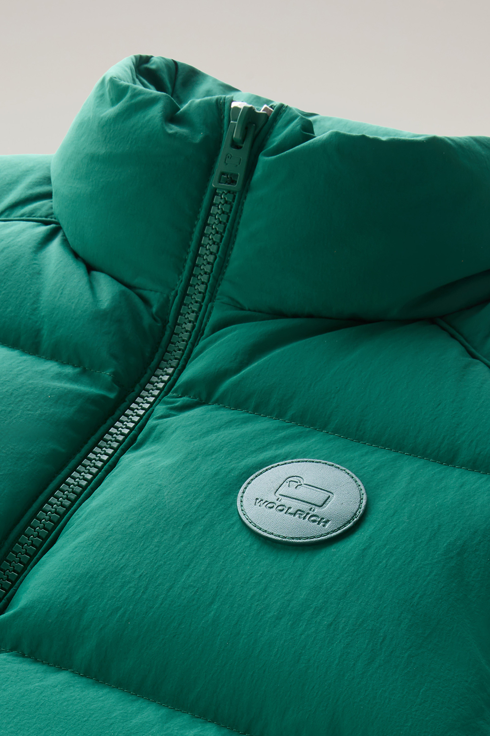 Quilted Vest in Eco Taslan Nylon Green photo 7 | Woolrich